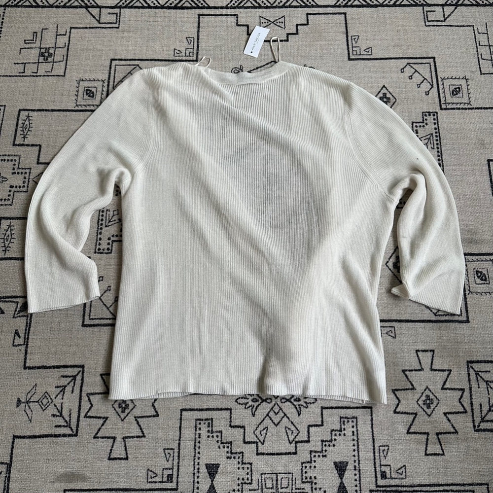 Women's Ann Taylor Cardigan Sweater XL White - Picture 7 of 7